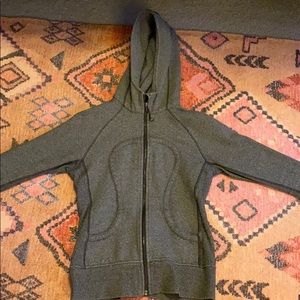 Lululemon Grey Scuba Hoodie size 6